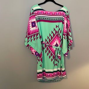 Ark & Co Aztec Dress Never Worn!!! So fun for summer.  Great sleeve detail.
